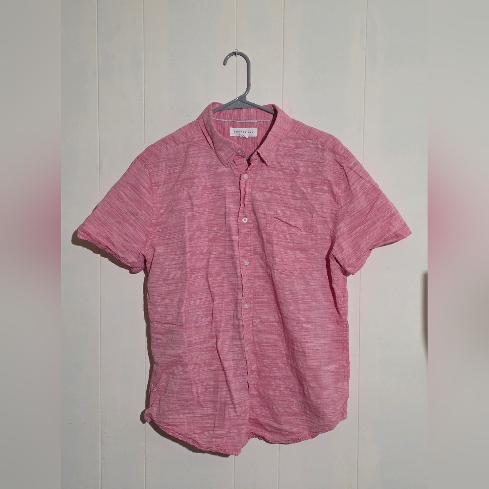Aeropostale Men's Casual Pink Button Down Shirt